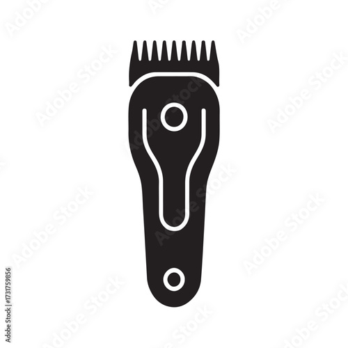 Hair Clipper Solid Haircut Tool Icon