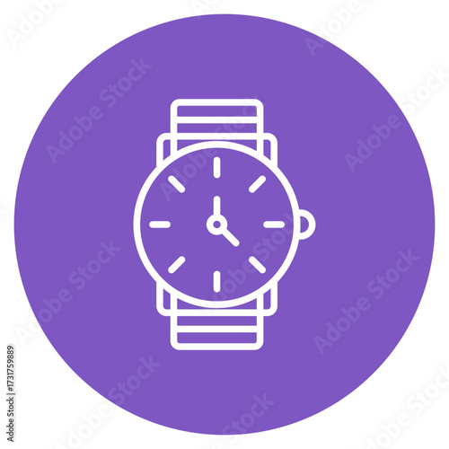 Watch icon vector image. Can be used for Fathers Day.