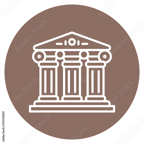 Roman Column icon vector image. Can be used for Italy.