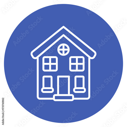 Italian Townhouse icon vector image. Can be used for Italy.