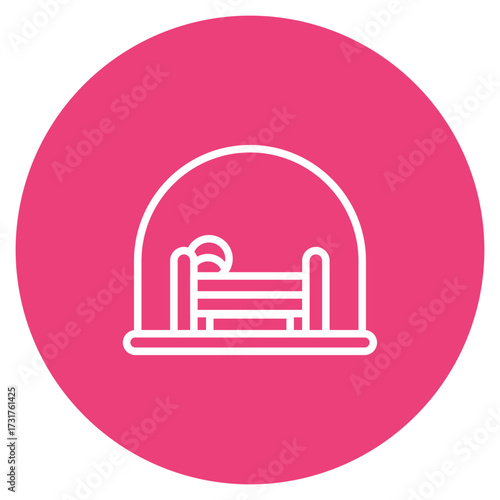 Isolation Chamber icon vector image. Can be used for Infectious Diseases.