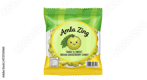 Amla Zing Tangy and Sweet Indian Gooseberry Candy Packaging Design Promotion