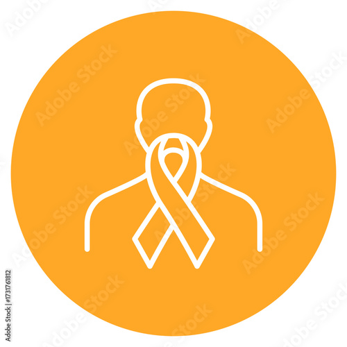 Cancer Survivor icon vector image. Can be used for Chemotherapy.