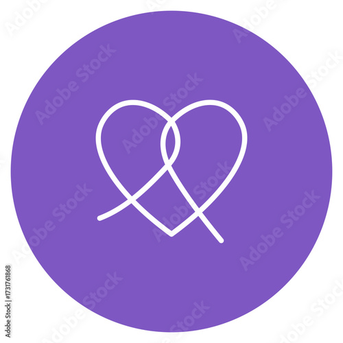 Hopeful Heart icon vector image. Can be used for Chemotherapy.