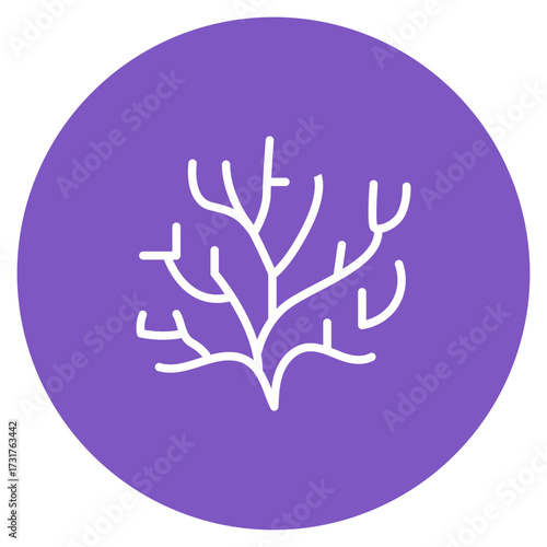 Coral icon vector image. Can be used for Ocean.