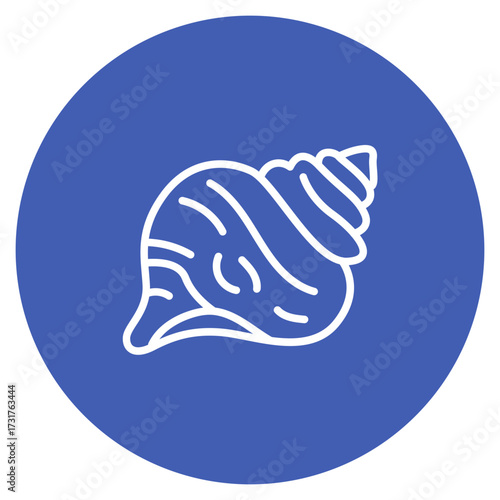 Conch Shell icon vector image. Can be used for Ocean.