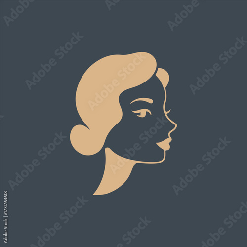 Minimal Vector Female Face Design – Elegant and Simple Woman Portrait Line Art for Beauty, Fashion, Skincare, Cosmetics, Branding, Posters, and Digital Projects