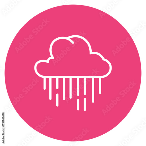 Ocean Rain icon vector image. Can be used for Ocean.
