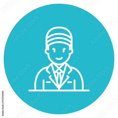 Warehouse Owner icon vector image. Can be used for Warehouse.