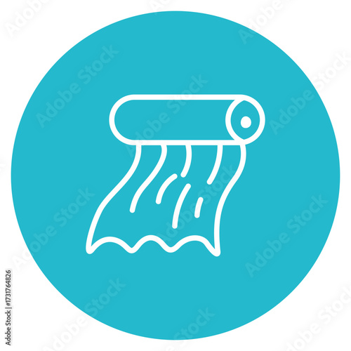 Fabric Stretch icon vector image. Can be used for Fabric Features.