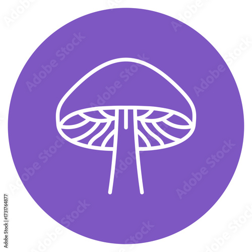 Fungi icon vector image. Can be used for Fabric Features.