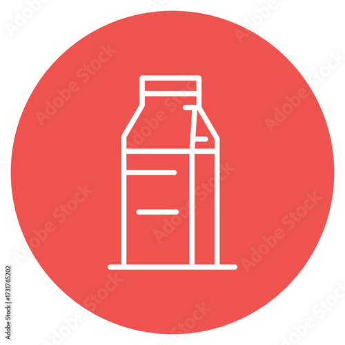 Milk icon vector image. Can be used for Supermarket.