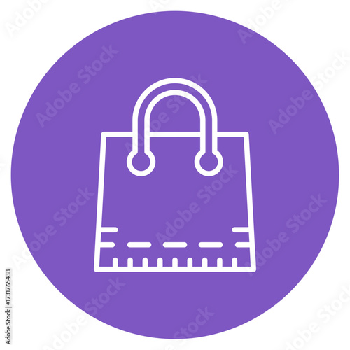 Shopping Bag icon vector image. Can be used for Supermarket.
