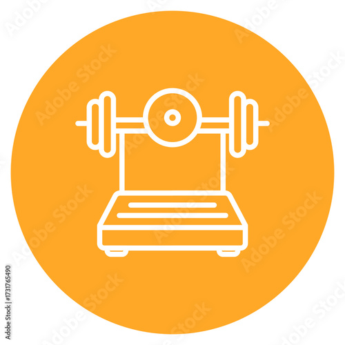 Weighting Machine icon vector image. Can be used for Supermarket.