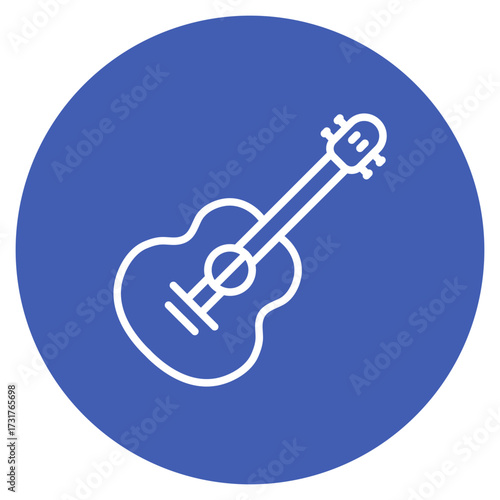 Guitar icon vector image. Can be used for Instrument.