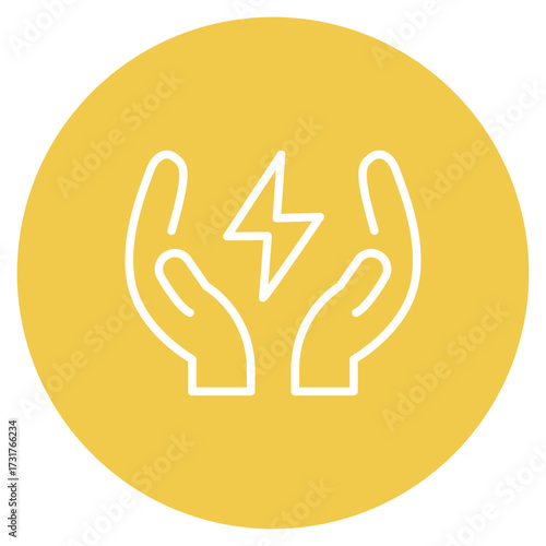 Energy icon vector image. Can be used for Manufacturing.
