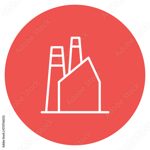 Factory Breakdown icon vector image. Can be used for Manufacturing.