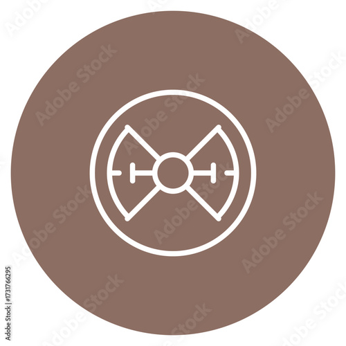 Radiation icon vector image. Can be used for Manufacturing.