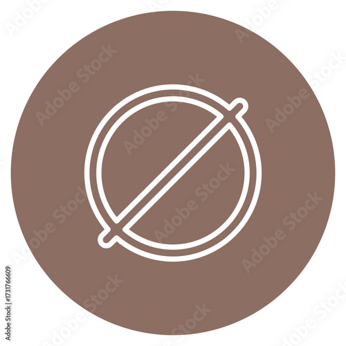 Banned icon vector image. Can be used for Battery and Power.