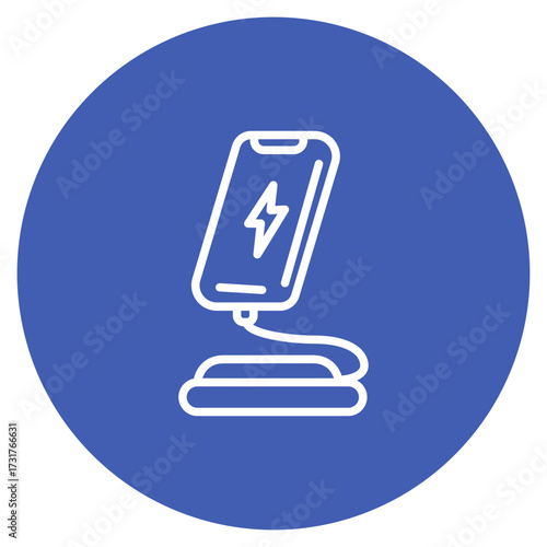 Charging Stand icon vector image. Can be used for Battery and Power.