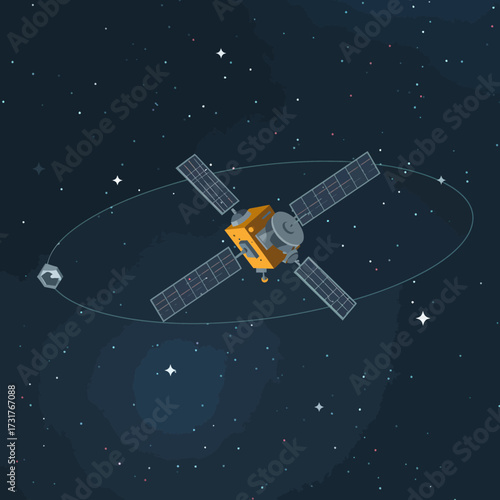 satellite in space