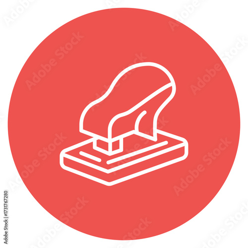 Hole Punch icon vector image. Can be used for Shoemaker.