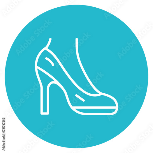 Heel icon vector image. Can be used for Shoemaker.