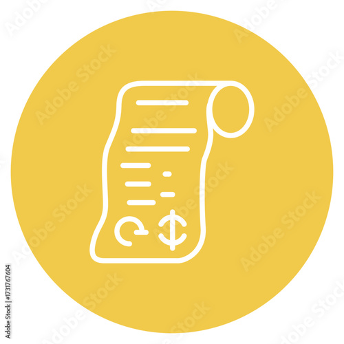 Receipt icon vector image. Can be used for Shoemaker.