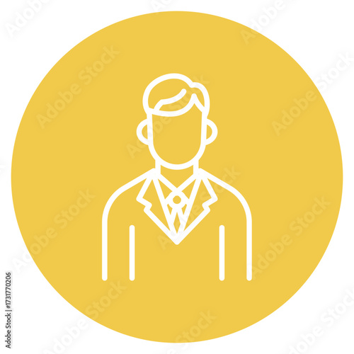 Event Organizer icon vector image. Can be used for Bowling.