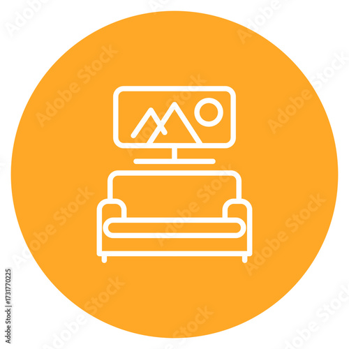 LAN Lounge icon vector image. Can be used for Bowling.