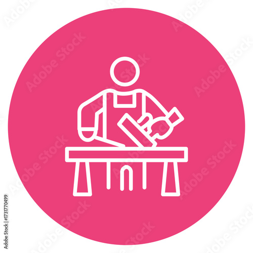 Carpenter icon vector image. Can be used for Diversity.