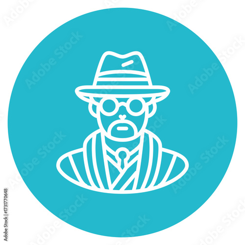 Historian icon vector image. Can be used for Diversity.