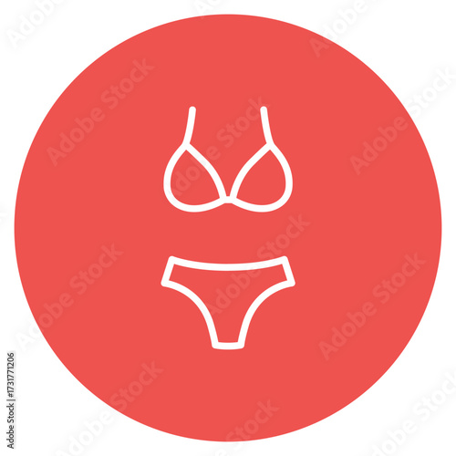 Bikini icon vector image. Can be used for Beach Resort.