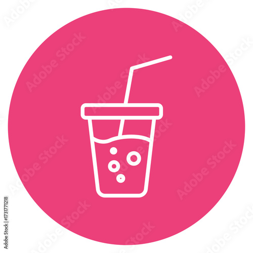 Soft Drink icon vector image. Can be used for Beach Resort.