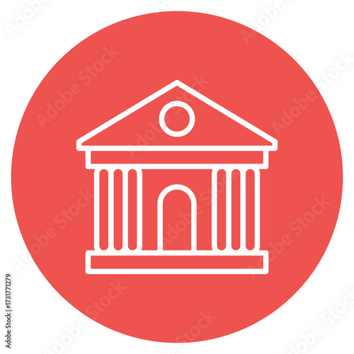 Bank icon vector image. Can be used for Luxury.