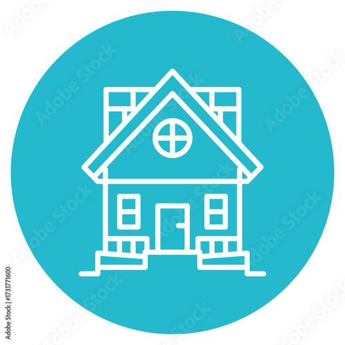 Mansion icon vector image. Can be used for Luxury.