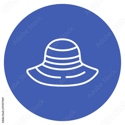Pamela Hat icon vector image. Can be used for Luxury.