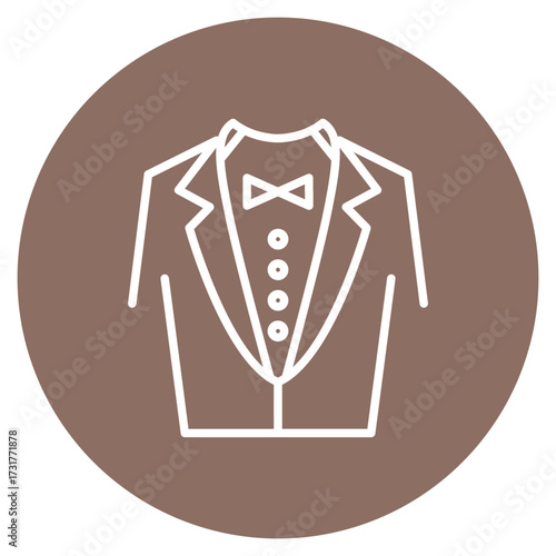 Tuxedo icon vector image. Can be used for Luxury.