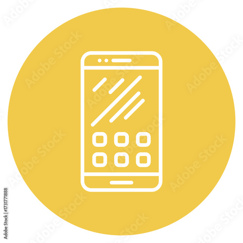 Smartphone icon vector image. Can be used for Luxury.