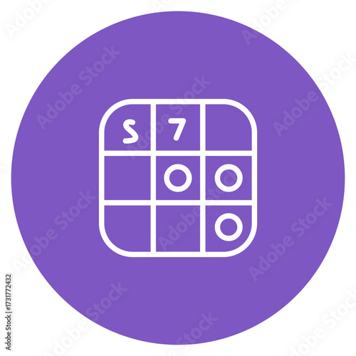 Bingo icon vector image. Can be used for Casino.