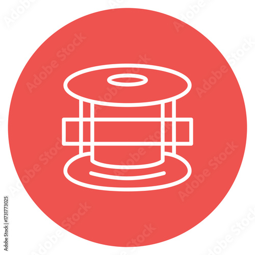 Flange icon vector image. Can be used for Mettalurgy.