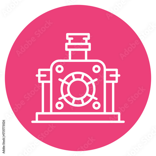 Gas Carburising Furnace icon vector image. Can be used for Mettalurgy.