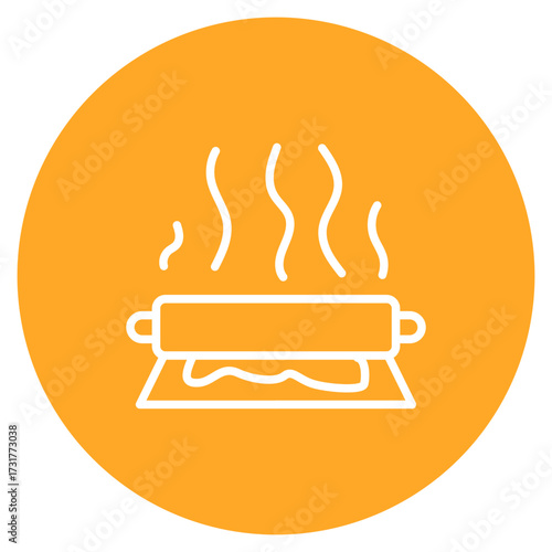 Hot Rolling icon vector image. Can be used for Mettalurgy.