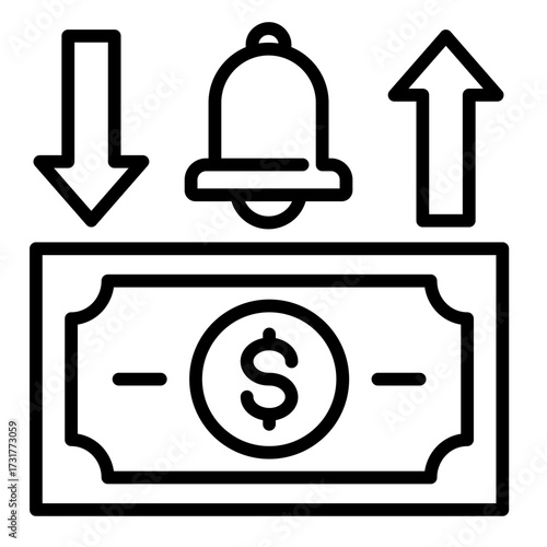 Price Alert  Icon Set Multiple Style Collection