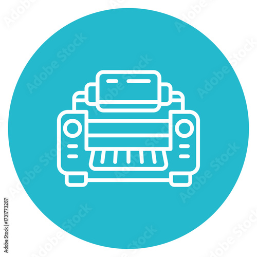 Rolling Machine icon vector image. Can be used for Mettalurgy.