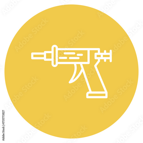 Caulking Gun icon vector image. Can be used for Construction Tools.