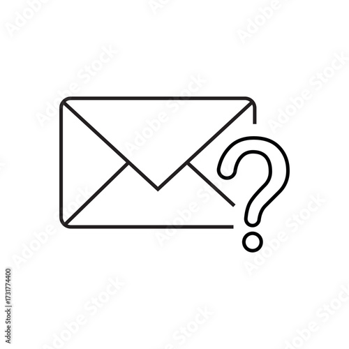 question. to ask questions. icons. look for answers to questions. frequently asked questions. icon with questions. banner. advertisement. black lines.