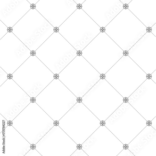 Abstract flower pattern background, Geometric seamless pattern, Geometric grid pattern