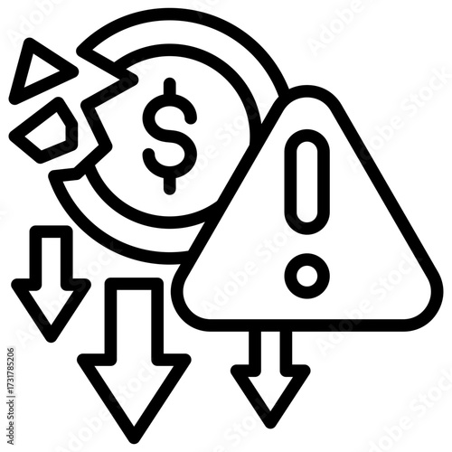 Financial Crisis Icon