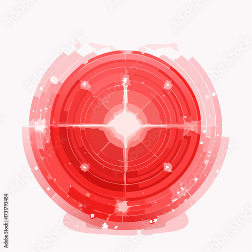 Abstract magic red light background